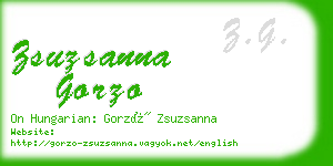 zsuzsanna gorzo business card